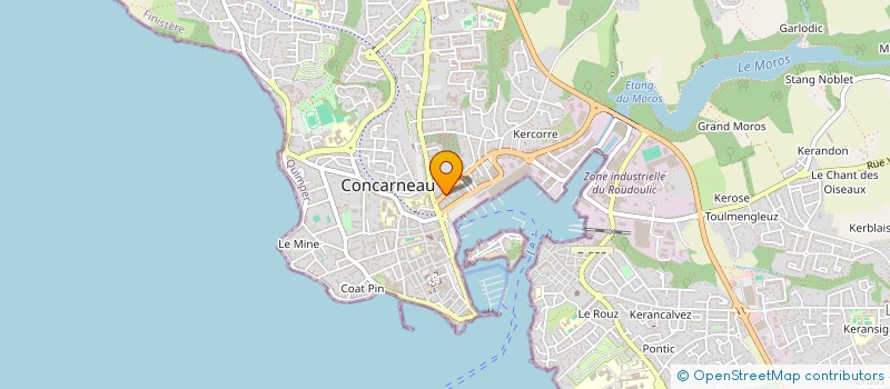 localisation de l'entreprise SCI DU BAS LIN  CONCARNEAU