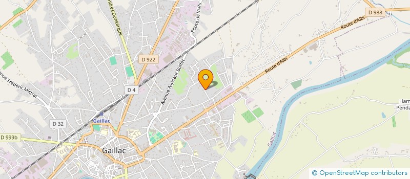localisation de l'entreprise SCI DU BAS-OUEST  GAILLAC