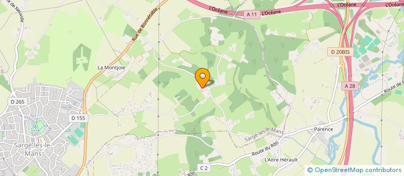 localisation de l'entreprise SCI DU BAS ROSEE  SARGE-LES-LE-MANS