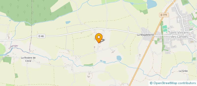 localisation de l'entreprise SCI DU BAS ROUGERAND  SAINT-VINCENT-DES-LANDES