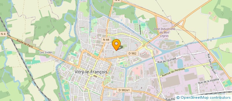 localisation de l'entreprise SCI DU BAS VILLAGE  VITRY-LE-FRANCOIS
