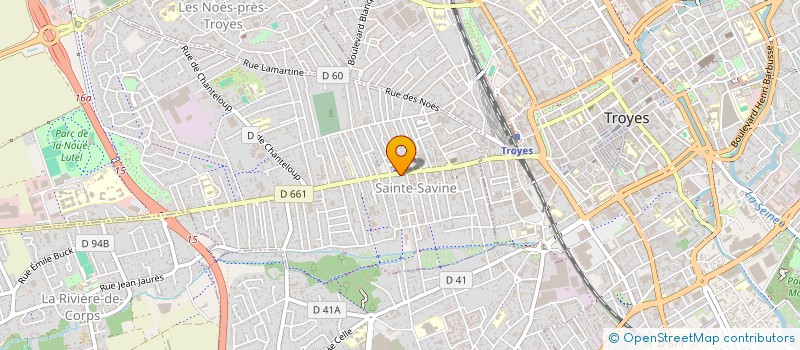 localisation de l'entreprise SCI DU BASILIC OCCIDENTAL  SAINTE SAVINE