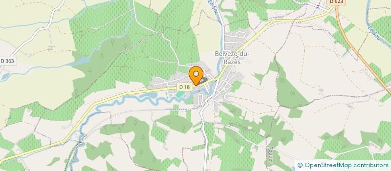 localisation de l'entreprise SCI DU BASKY  BELVEZE-DU-RAZES