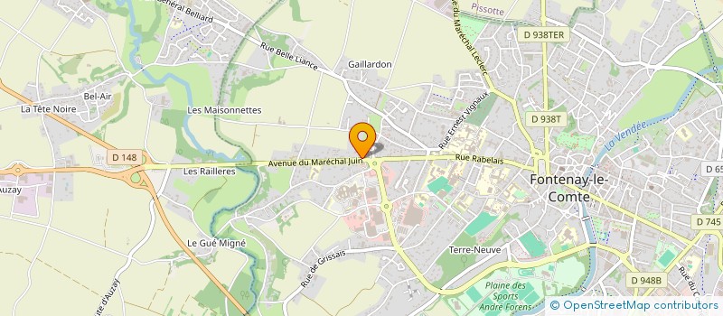 localisation de l'entreprise SCI DU BASPOITOU  FONTENAY-LE-COMTE