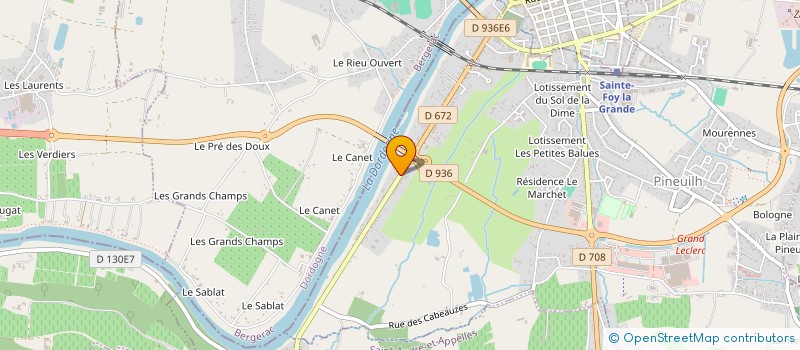 localisation de l'entreprise SCI DU BASSAC  PINEUILH