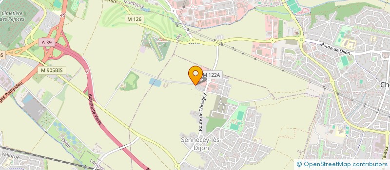 localisation de l'entreprise SCI DU BASSIN  SENNECEY-LES-DIJON