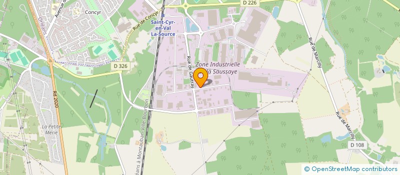 localisation de l'entreprise SCI DU BASSIN  SAINT-CYR-EN-VAL