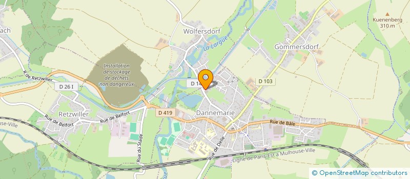 localisation de l'entreprise SCI DU BASSIN  DANNEMARIE