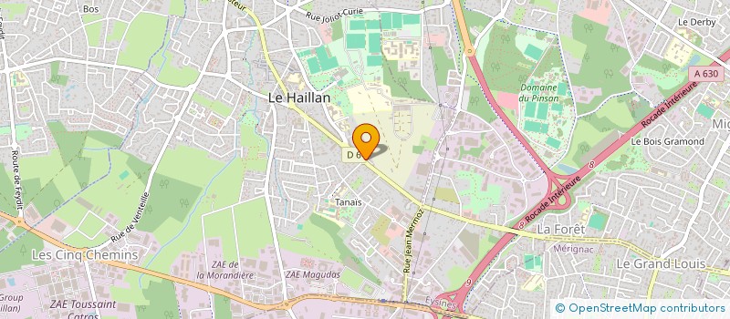 localisation de l'entreprise SCI DU BASSIN  LE HAILLAN