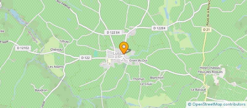 localisation de l'entreprise SCI DU BASSIN à LUSSAC