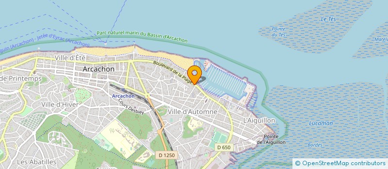 localisation de l'entreprise SCI DU BASSIN D ARCACHON  ARCACHON