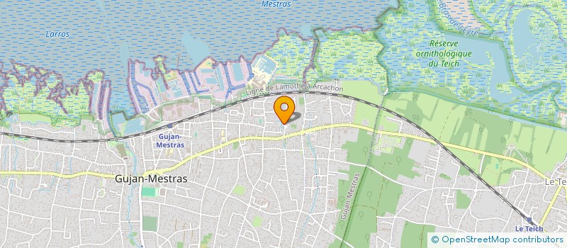 localisation de l'entreprise SCI DU BASSIN ET DES ILES  GUJAN-MESTRAS