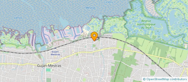 localisation de l'entreprise SCI DU BASSIN SUD  GUJAN-MESTRAS