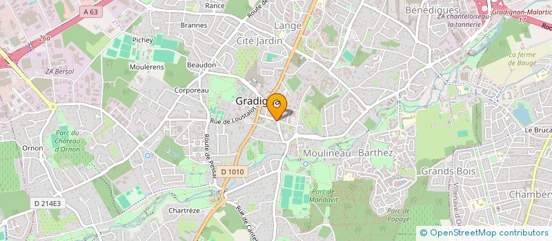 localisation de l'entreprise SCI DU BASTEROT  GRADIGNAN