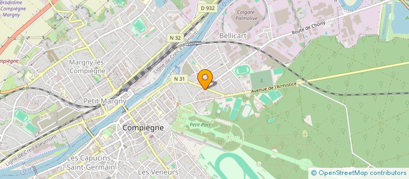 localisation de l'entreprise SCI DU BATAILLON DE FRANCE  COMPIEGNE