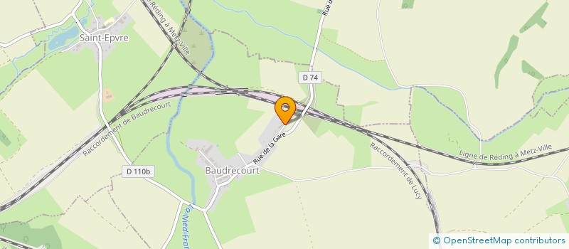 localisation de l'entreprise SCI DU BATI  BAUDRECOURT