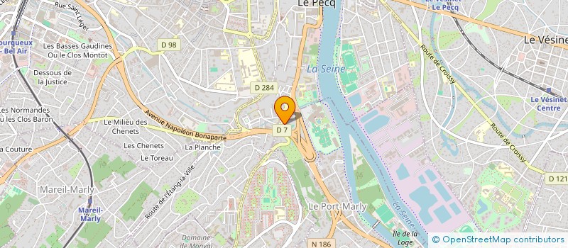 localisation de l'entreprise SCI DU BATIMENT DE L ILE DE FRANCE  LE PORT-MARLY