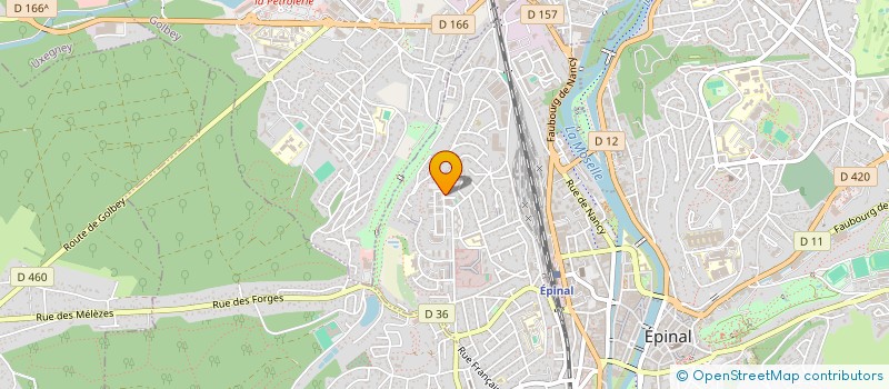 localisation de l'entreprise SCI DU BATIO à EPINAL