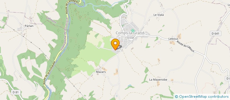 localisation de l'entreprise SCI DU BATUT  COMPS-LA-GRAND-VILLE