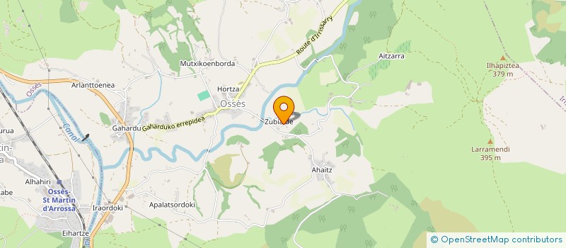 localisation de l'entreprise SCI DU BAZTAN  BIDARRAY