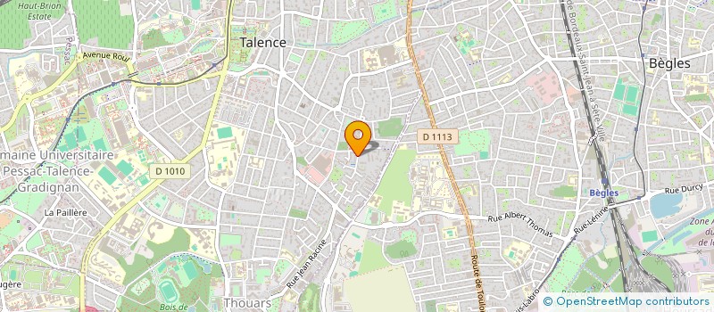 localisation de l'entreprise SCI DU BAZTAN  TALENCE