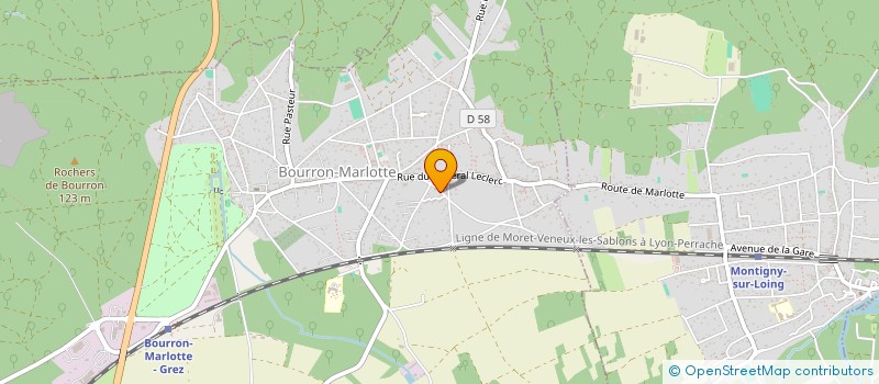 localisation de l'entreprise SCI DU BEARN à BOURRON-MARLOTTE