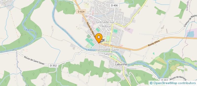 localisation de l'entreprise SCI DU BEARN  GRENADE-SUR-L'ADOUR