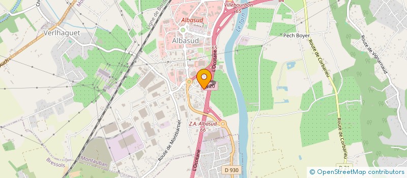 localisation de l'entreprise SCI DU BEAU DE ROCHAS  MONTAUBAN