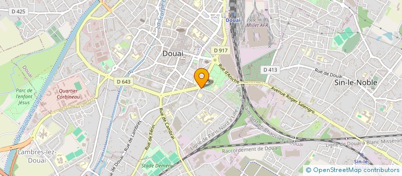 localisation de l'entreprise SCI DU BEAU GRAISBEJE à DOUAI
