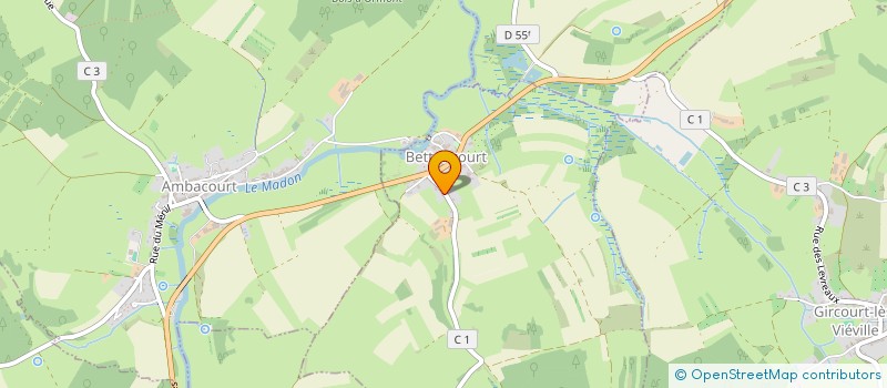 localisation de l'entreprise SCI DU BEAU -LIEU  BETTONCOURT