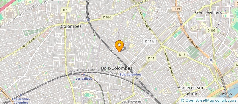 localisation de l'entreprise SCI DU BEAU MOULIN à BOIS-COLOMBES
