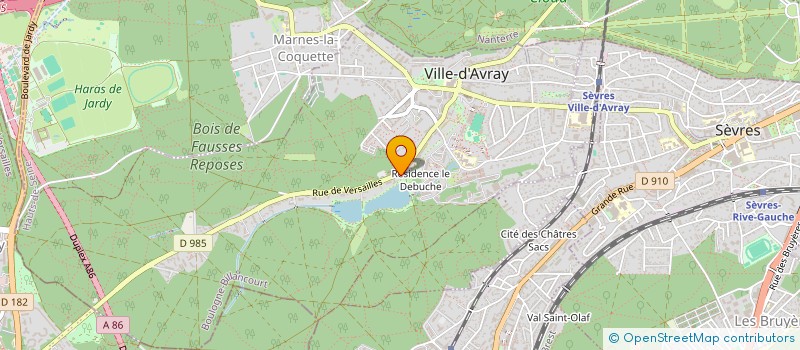 localisation de l'entreprise SCI DU BEAU REGARD  VILLE-D'AVRAY