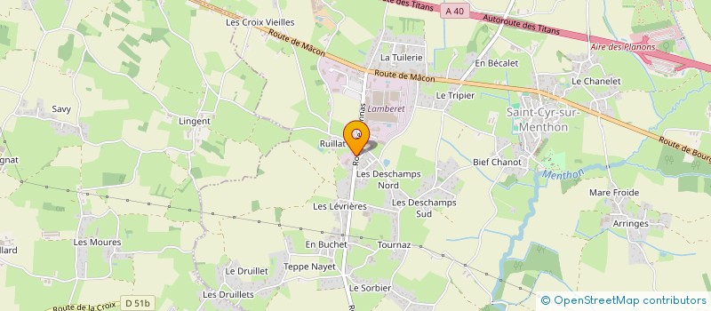 localisation de l'entreprise SCI DU BEAU ROSELETS  SAINT-CYR-SUR-MENTHON