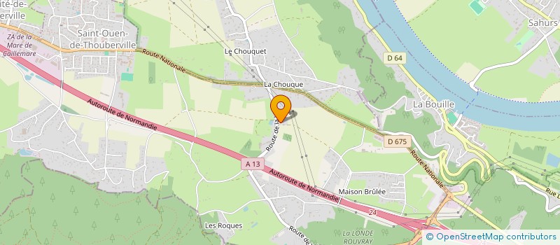 localisation de l'entreprise SCI DU BEAU SITE  SAINT-OUEN-DE-THOUBERVILLE