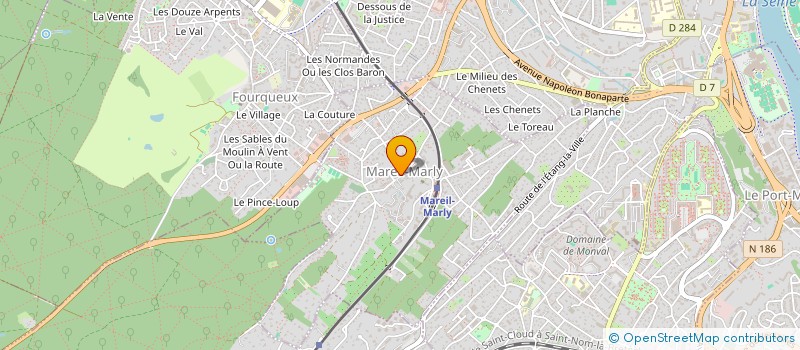 localisation de l'entreprise SCI DU BEAUCAGE à MAREIL-MARLY