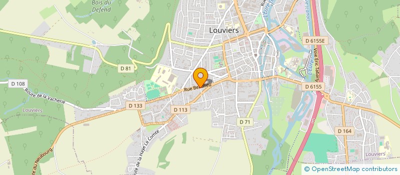 localisation de l'entreprise SCI DU BEAULIEU à LOUVIERS