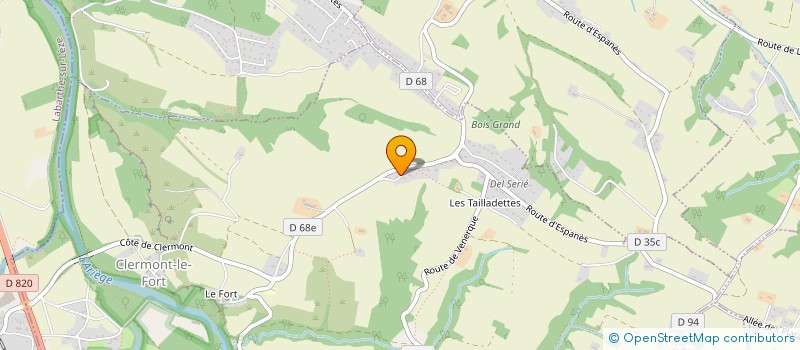 localisation de l'entreprise SCI DU BEC D'ARIEGE  CLERMONT-LE-FORT