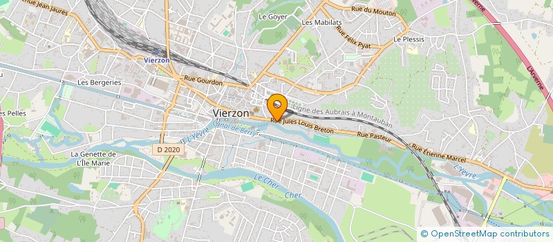 localisation de l'entreprise SCI DU BEC D'YEVRE  VIERZON