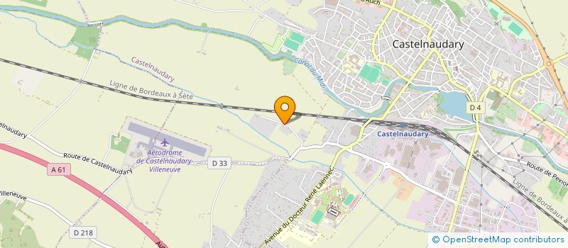 localisation de l'entreprise SCI DU BECOU  CASTELNAUDARY