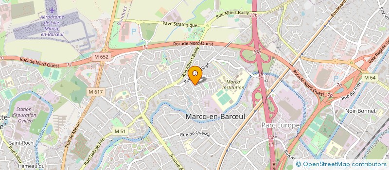 localisation de l'entreprise SCI DU BECQUEREL à MARCQ-EN-BARŒUL