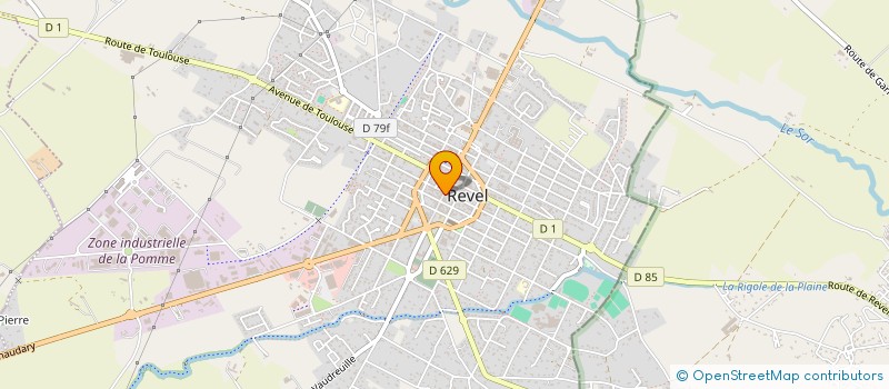 localisation de l'entreprise SCI DU BEFFROI  REVEL