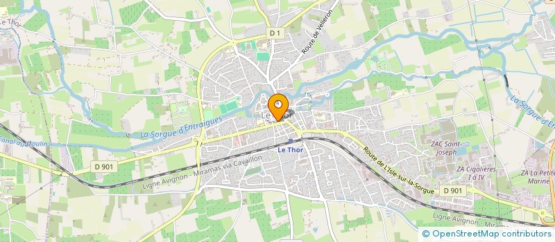 localisation de l'entreprise SCI DU BEFFROI  LE THOR