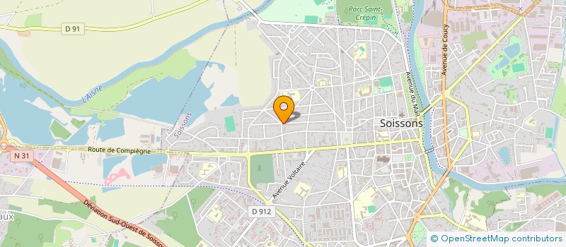 localisation de l'entreprise SCI DU BEFFROI à SOISSONS
