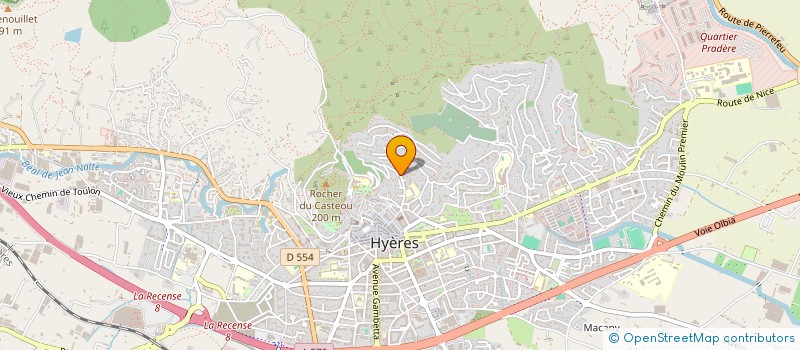 localisation de l'entreprise SCI DU BEFFROY à HYERES