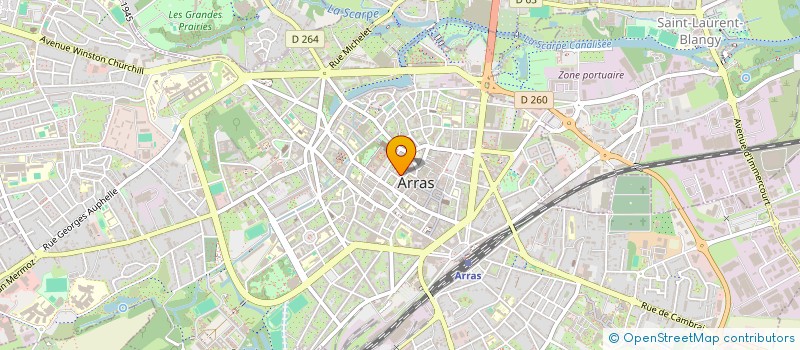 localisation de l'entreprise SCI DU BEFFROY à ARRAS