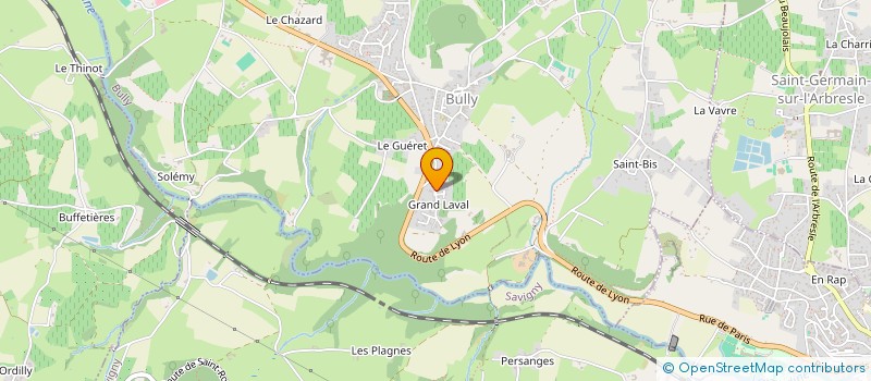 localisation de l'entreprise SCI DU BEL AIR  BULLY