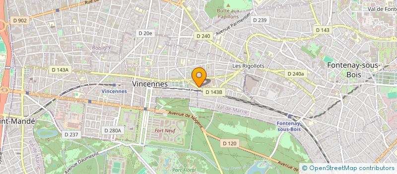 localisation de l'entreprise SCI DU BEL AIR à VINCENNES