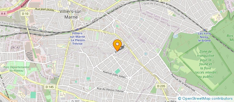 localisation de l'entreprise SCI DU BEL AIR  VILLIERS SUR MARNE