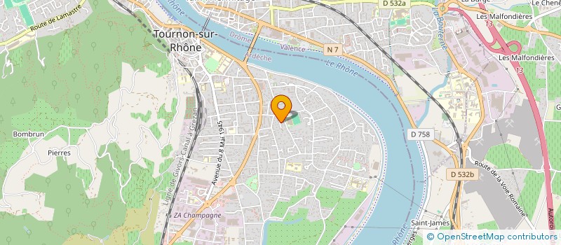 localisation de l'entreprise SCI DU BEL HORIZON à TOURNON SUR RHONE