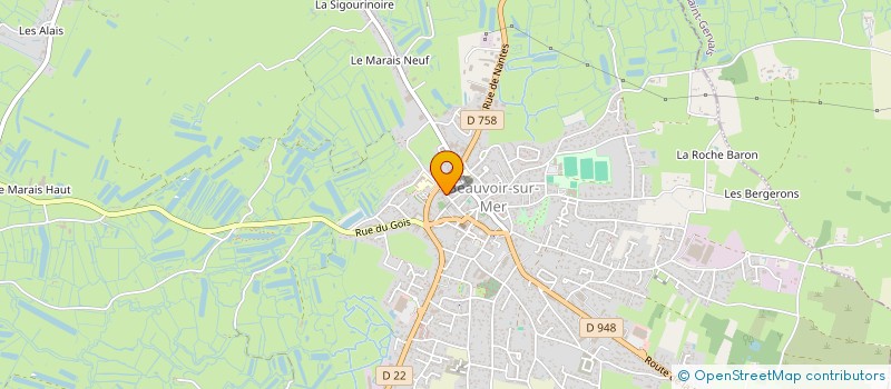 localisation de l'entreprise SCI DU BEL YON  BEAUVOIR-SUR-MER